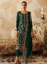 Shehrnaaz By Gulaal Embroidered Raw Silk 3 Piece Unstitched Suit GL24SR GL-SD-24-06 PARIZAY